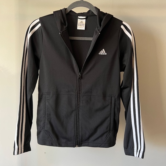 ADIDAS 3-Stripes Full Zip Hooded Jacket - Picture 2 of 16